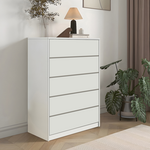 Συρταριέρα Kuanger Pakoworld mdf σε Λευκή Απόχρωση 80x40x109εκ