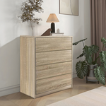Συρταριέρα Kuanger Pakoworld mdf σε Φυσική Απόχρωση 80x40x80εκ