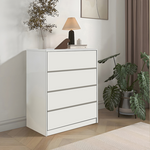 Συρταριέρα Kuanger Pakoworld mdf σε Λευκή Απόχρωση 80x40x80εκ