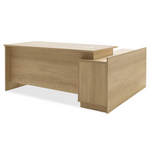 Γραφείο Εργασίας Επαγγελματικό Amazon Pakoworld Αριστερή Γωνία Χρώμα Sonoma 180x160x76εκ