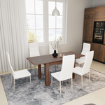 Τραπέζι Quiin Pakoworld Επεκτεινόμενο Καρυδί 120-174x70x73.5εκ