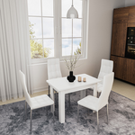 Τραπέζι Celeste Pakoworld Λευκό 100x60x73.5εκ