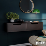 Κονσόλα-Τουαλέτα Alberto Pakoworld Κρεμαστή Wenge 100x32.5x22εκ