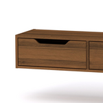 Κονσόλα-Τουαλέτα Alberto Pakoworld Κρεμαστή Καρυδί 100x32.5x22εκ