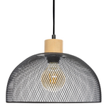 Φωτιστικό Οροφής Μονόφωτο sam Pakoworld ε27 Μαύρο Φ30x22,5εκ