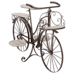 Ραφιέρα-Σταντ Φυτών Bicycle Pakoworld Καφέ Σφυρήλατο 97x46x64εκ