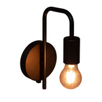 Φωτιστικό Τοίχου-Απλίκα Zhola Pakoworld e27 40w Μαύρο 17x12x25εκ