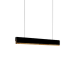 Φωτιστικό Οροφής Rafmole Pakoworld led Μαύρο Μέταλλο-Ξύλο 120x7.5εκ