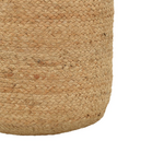 Σκαμπό Ovious Inart Μπεζ 100% Γιούτα 40x40x40εκ