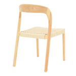 Καρέκλα Tavrine Pakoworld Σχοινί-Rubberwood σε Φυσική Απόχρωση 47x59x78εκ