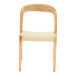 Καρέκλα Tavrine Pakoworld Σχοινί-Rubberwood σε Φυσική Απόχρωση 47x59x78εκ