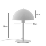 Επιτραπέζιο Φωτιστικό Desker Pakoworld ε27 Μεταλλικό- Κρέμα Φ25x39εκ