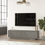 Έπιπλο Τηλεόρασης Zoeva Pakoworld Γκρι Cemento 140x35,5x38εκ