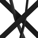 Τραπέζι Dammero Pakoworld Μελαμίνης Ανθρακί-Μαύρο Φ100x75εκ