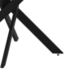 Τραπέζι Dammero Pakoworld Μελαμίνης Ανθρακί-Μαύρο Φ100x75εκ