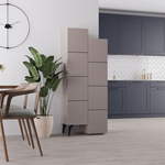 Ντουλάπι-Στήλη Romane Pakoworld Μόκα 62.2x37.4x155.4εκ