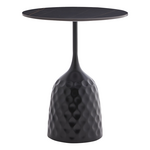 Βοηθητικό Τραπέζι Kousien Inart Μαύρο Sintered Stone Φ50x60εκ