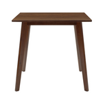 Τραπέζι Benson Pakoworld mdf με Καπλαμά  Χρώμα Καρυδί 80x80x75εκ