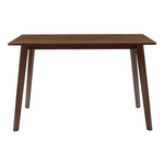 Τραπέζι Benson Pakoworld mdf με Καπλαμά  Χρώμα Καρυδί 120x75x75εκ