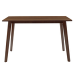 Tραπεζαρία Benson - Toto Pakoworld σετ 5τμχ Καρυδί - Ύφασμα Μπεζ 120x75x75εκ