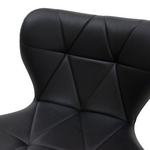 Σκαμπό Μπαρ Coozy Pakoworld Πτυσσόμενο Μεταλλικό Μαύρο ματ με pu Χρώμα Μαύρο