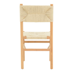 Καρέκλα Oarvine Pakoworld Φυσικό Rubberwood-Φυσικό Σχοινί 46x52x88εκ