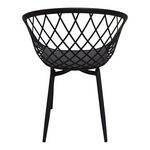 Τραπεζαρία Ezra-Cuba Pakoworld σετ 5τεμ pp-mdf σε Μαύρη Απόχρωση 120x70x76εκ