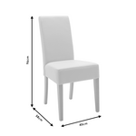 Καρέκλα Ditta Pakoworld pu Γκρι-Πόδι Μασίφ Ξύλο Sonoma