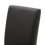 Καρέκλα Ditta Pakoworld pu Ανθρακί-Πόδι Μασίφ Ξύλο Wenge