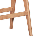 Τραπέζι bar Winslow Pakoworld Ξύλο Rubberwood Ανοικτό Καρυδί 120x45x100εκ