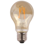 Λαμπα Κοινη led Crossed Filament 7w e27 2400k 220-240v Gold Glass Dimmable