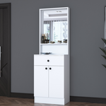 Έπιπλο Εισόδου Rockder Pakoworld Λευκό Μελαμίνης 60x35.5x182.8εκ