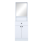 Έπιπλο Εισόδου Rockder Pakoworld Λευκό Μελαμίνης 60x35.5x182.8εκ