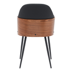 Καρέκλα Marci Pakoworld Μαύρο pu-Πόδι Μαύρο Μέταλλο 58x58x91εκ