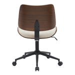 Καρέκλα Γραφείου Εργασίας Amani Pakoworld Μπεζ pu-Καρυδί Plywood 52x54x90.5εκ