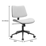 Καρέκλα Γραφείου Εργασίας Amani Pakoworld Μπεζ pu-Καρυδί Plywood 52x54x90.5εκ