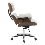 Καρέκλα Γραφείου Διευθυντή Kobane Pakoworld Μπεζ pu-Βάση Χρωμίου 84x75x113.5εκ