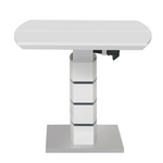 Τραπέζι Επεκτεινόμενο Darsile Inart Γκρι-Ανθρακί mdf 140-180x90x76εκ