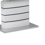 Τραπέζι Επεκτεινόμενο Darsile Inart Γκρι-Ανθρακί mdf 140-180x90x76εκ