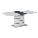 Τραπέζι Επεκτεινόμενο Darsile Inart Γκρι-Ανθρακί mdf 140-180x90x76εκ