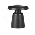 Βοηθητικά Τραπέζια Ginoze Inart Μαύρο Μέταλλο