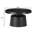 Βοηθητικά Τραπέζια Ginoze Inart Μαύρο Μέταλλο