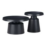 Βοηθητικά Τραπέζια Ginoze Inart Μαύρο Μέταλλο