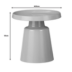 Βοηθητικά Τραπέζια Ginoze Inart Cappuccino Μέταλλο 2τεμ