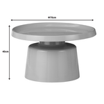 Βοηθητικά Τραπέζια Ginoze Inart Cappuccino Μέταλλο 2τεμ