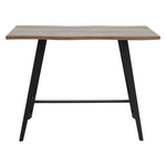Tραπέζι Μπαρ Fortitude Pakoworld mdf Καρυδί - Πόδι Μαύρο 140x70x103.5εκ