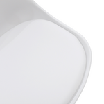 Τραπεζαρία Gaston-Cuba Pakoworld σετ 5τεμ pp-mdf σε Λευκή-Sonoma Απόχρωση120x80x75εκ