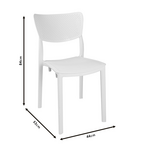 Καρέκλα Ignite Pakoworld pp Λευκό