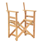 Σκελετός Πολυθρόνας Σκηνοθέτη Kompa Pakoworld Μασίφ Ξύλο Οξιάς σε Φυσική Απόχρωση 56.5x54x88εκ