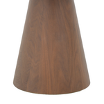 Βοηθητικό Τραπέζι Kayano Pakoworld Καρυδί mdf Φ45x50εκ